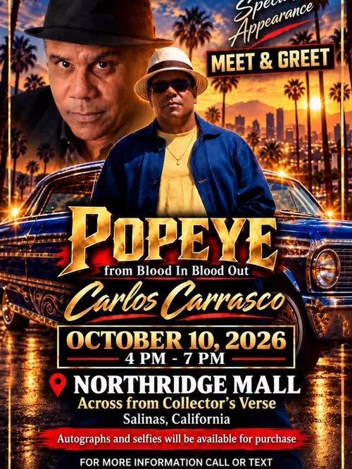 Popeye Carlos Carrasco Meet & Greet — Classic/Stance car meet in International on Saturday 10 October 2026