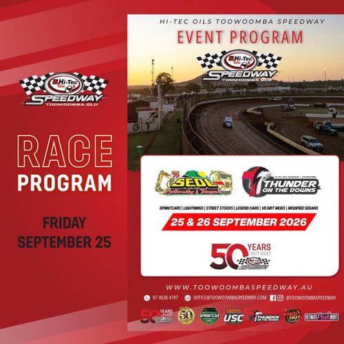 Thunder on the Downs — Muscle spectator event in Toowoomba, QLD on Friday 25 September 2026
