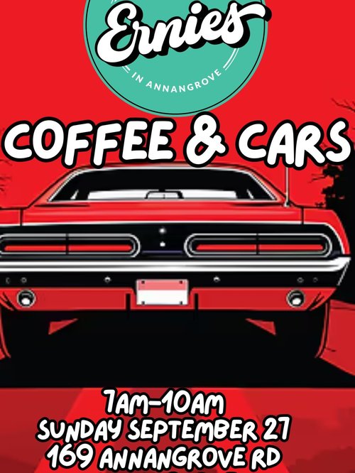 Ernies Coffee & Cars — Classic/Muscle car meet in Sydney, NSW on Sunday 27 September 2026