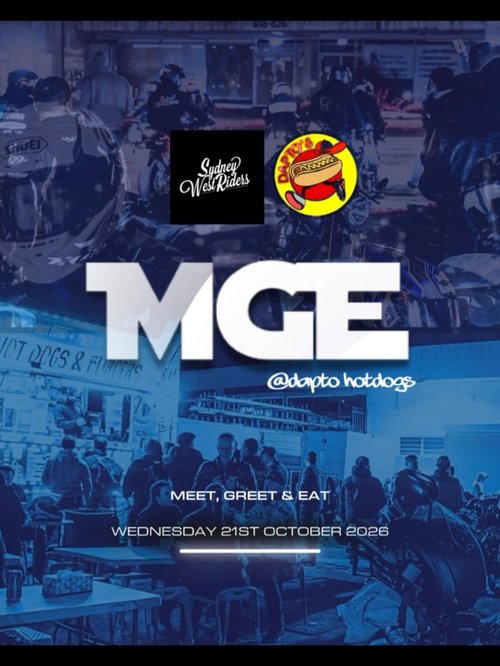 MGE: Meet, Greet & Eat — car meet in Sydney, NSW on Wednesday 21 October 2026