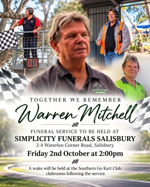 Together We Remember Warren Mitchell — car meet in Adelaide, SA on Friday 2 October 2026