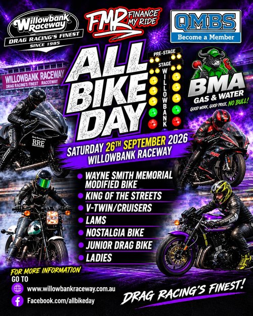 All Bike Day — track day in Brisbane, QLD on Saturday 26 September 2026