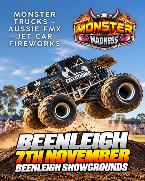 Monster Madness Beenleigh — 4x4/Motorbike spectator event in Brisbane, QLD on Saturday 7 November 2026