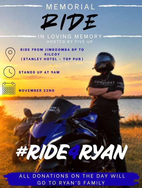 Ride4Ryan — Motorbike car meet in Brisbane, QLD on Sunday 22 November 2026