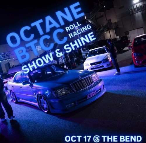 Octane BTCC Roll Racing Show & Shine — JDM/Euro spectator event in Adelaide, SA on Saturday 17 October 2026