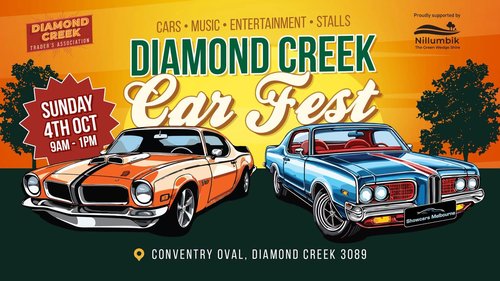 Diamond Creek Car Fest — Classic/Muscle car meet in Melbourne, VIC on Sunday 4 October 2026