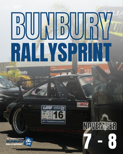 GT Fabrication Bunbury Rallysprint — JDM spectator event in Bunbury, WA on Saturday 7 November 2026