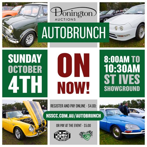 Donington Auctions AutoBrunch — Classic car meet in Sydney, NSW on Sunday 4 October 2026