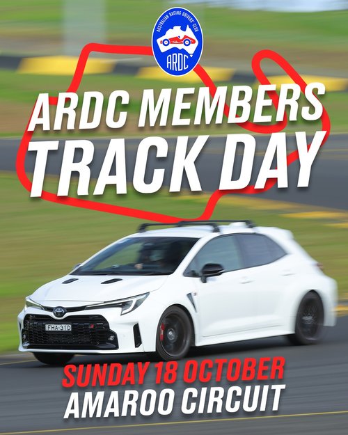 ARDC Members Track Day — track day in Sydney, NSW on Sunday 18 October 2026