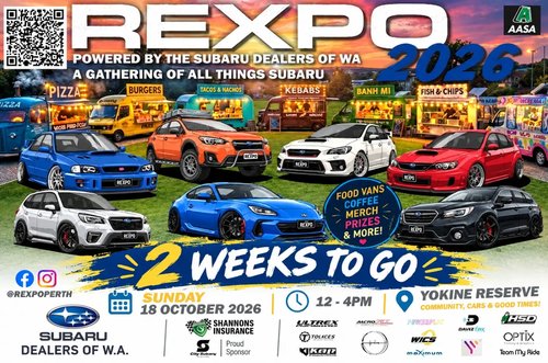 REXPO 2026 — JDM car meet in Perth, WA on Sunday 18 October 2026