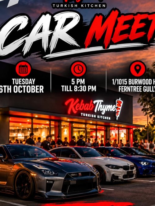 Kebab Thyme Car Meet — Euro/JDM car meet in Melbourne, VIC on Tuesday 6 October 2026