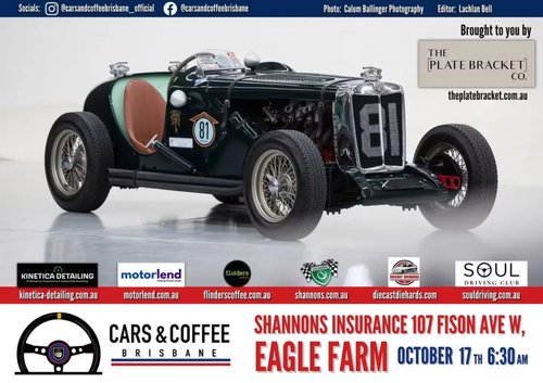 Cars & Coffee Brisbane — Classic car meet in Brisbane, QLD on Saturday 17 October 2026