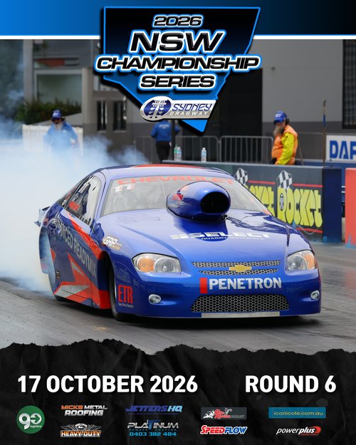 2026 NSW Championship Series Round 6 — Muscle track day in Sydney, NSW on Saturday 17 October 2026