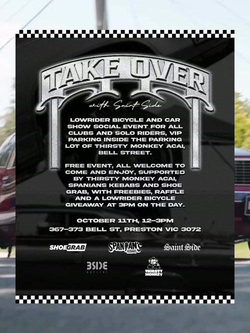 Take Over — Classic/JDM car meet in Melbourne, VIC on Sunday 11 October 2026