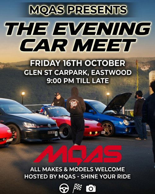 The Evening Car Meet — car meet in Sydney, NSW on Friday 16 October 2026