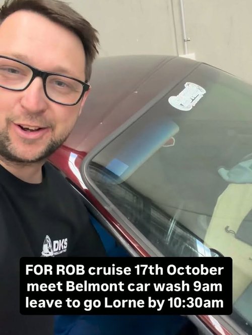 For Rob Cruise — car meet in Geelong, VIC on Saturday 17 October 2026