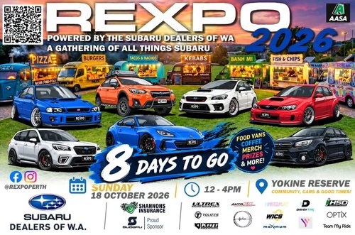 REXPO 2026 — JDM car meet in Perth, WA on Sunday 18 October 2026