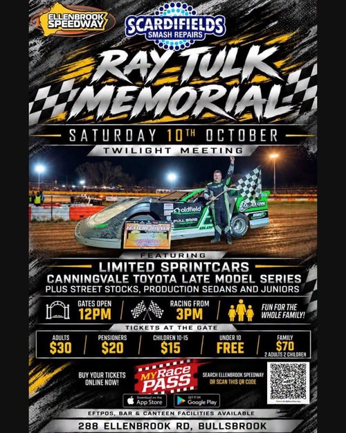 Ray Tulk Memorial — Muscle spectator event in Perth, WA on Saturday 10 October 2026