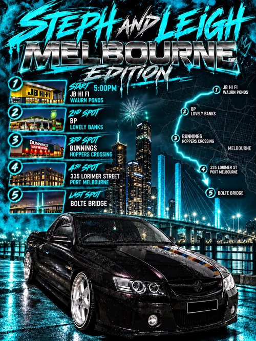 Steph and Leigh Melbourne Edition — Muscle car meet in Melbourne, VIC on Saturday 17 October 2026