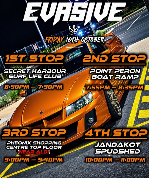 Perth WA Car Meets: Cars & Coffee, Cruises | MIDNIGHT_SPEC