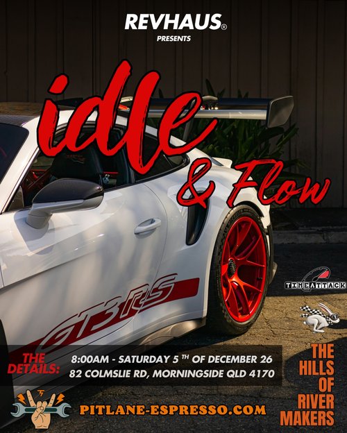 Idle & Flow — Euro/Exotic car meet in Brisbane, QLD on Saturday 5 December 2026