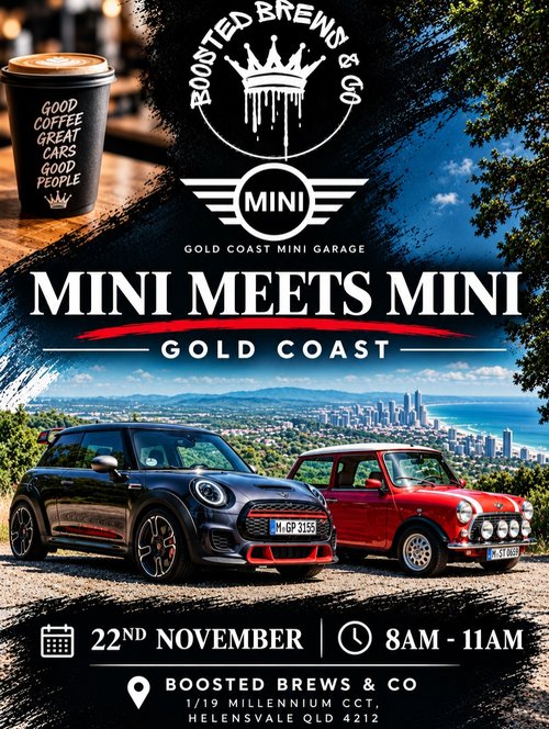 MINI Meets MINI Gold Coast — Euro/JDM car meet in Gold Coast, QLD on Sunday 22 November 2026